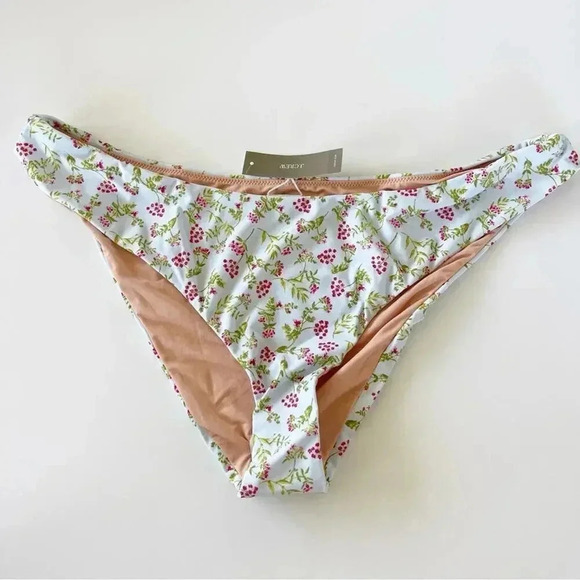 J Crew Curved waist cheeky bikini bottom in cloud meadow floral Size XXL NWT - Picture 5 of 7